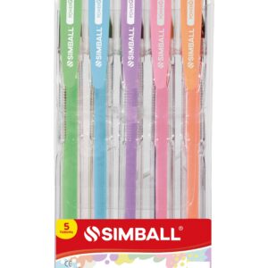 BOLIGRAFO SIMBALL POWER GEL X 5U. PASTEL (206069905)