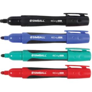 MARCADOR PERMANENTE SIMBALL 550 P/REDONDA AZ/NE/RO C/U. (0211870101/201/301)