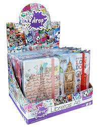 LIBRETA INKDROP COSIDA A6 V/MODELOS. (61003/61007)