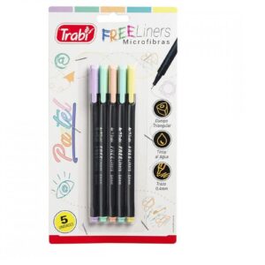 MICROFIBRA TRABI FREE LINERS PASTEL X5U. (TR1032)