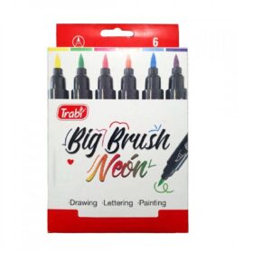 MARCADOR TRABI BIG BRUSH X6U. NEON (TR2343)