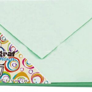 SOBRE DUOGRAF 8 X12 90GR X25H. V/COLORES (S29)