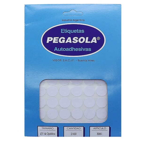 OJALILLOS PEGASOLA X30 PLANCHAS (T8-30810-00)