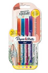 BOLIGRAFO GEL PAPERMATE COLECCIÓN VINTAGE X4 0.6MM