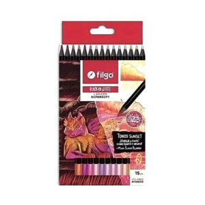 LAPICES FILGO BLACK&WHITE TONOS SUNSET SUPERSOFT (PN501-E15-SUN)