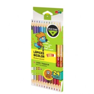 LAPIZ COLOR PIZZINI BICOLOR 24 COLORES X12U. (LML4712)
