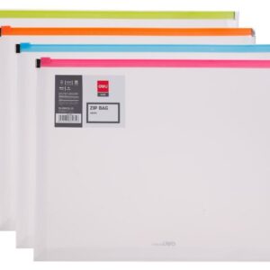 SOBRE DELI CON CIERRE ZIP PP A4 C/U (E38975) C/U