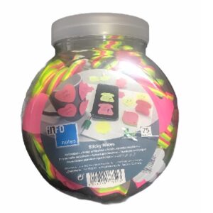 NOTAS ADHESIVAS INFO 75 HOJAS C/FORMAS EN POTE X 90 (440-0460)