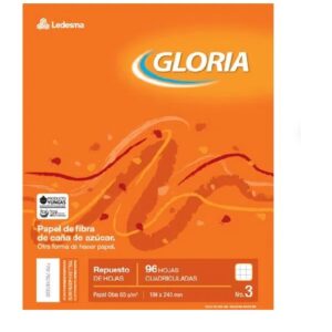 REPUESTO GLORIA A4 X96H CUADRICULADO (102596)