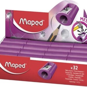 SACAPUNTAS METAL MAPED SATELITE ROSA 1 FILO x32 (041712)