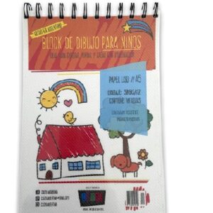 BLOCK DE DIBUJO PARA NIÑOS CROMI A5 90 GR X 40H. ESPIRALADO
