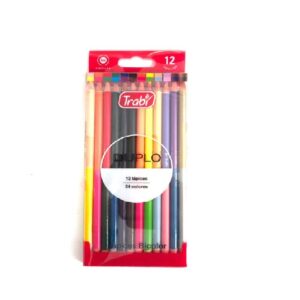LAPIZ BICOLOR TRABI DUPLO LARGOS X12U. (TR7905)