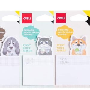 NOTAS AUTOADHESIVAS DELI ESCOLARES MASCOTAS 2 HJS (EA559)