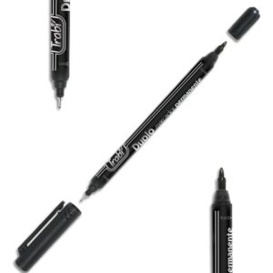 MARCADOR TRABI PERMANENTE CD/DVD DUPLO X12U. DOBLE PUNTA (9529)