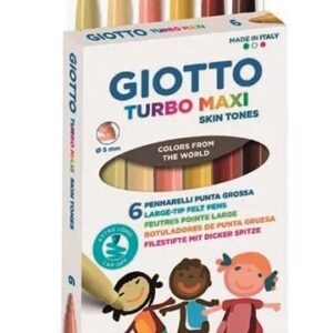 MARCADOR GIOTTO TURBO MAXI SKIN TONES X 6 (527000)
