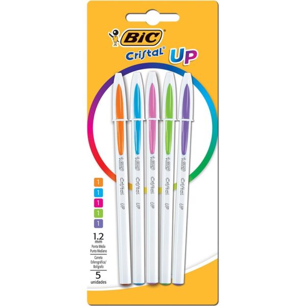 BOLIGRAFO BIC CRISTAL UP 1.2MM BLISTER X5U (942004)