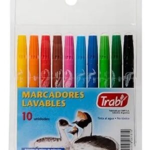 MARCADOR TRABI ESCOLAR PINTURON LAVABLE X10U. (TR6181)
