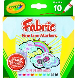 MARCADOR CRAYOLA FABRIC P/TELA X10U.  (5886260202) (0000588626)