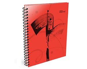 CUADERNO LEDESMA 16X21 ESSENTIAL X120H RAYADO ROJO (100833)