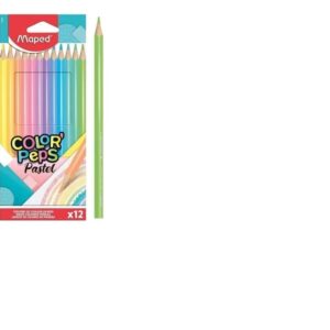 LAPIZ MAPED COLOR PEPS PASTEL X 12U. LARGOS (832069)