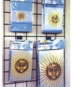 BANDERA DE TELA MILENIO ARGENTINA 30X48 CM C/SOL (1101)
