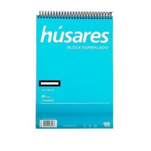 BLOCK HUSARES A4  X80H C/ESP RAYADO (6400)