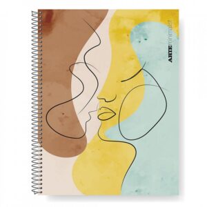 CUADERNO ARTE 29.7 MINIMALISTA S/RIG 80H RAYADO C/ESP (332741)