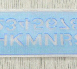 LETRAS Y NUMEROS PLANTEC HERVETICA PVC IMP. ALTURA:50MM (12250)