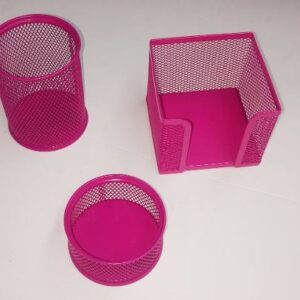 SET DE OFICINA MATISSE X3 PZS. LILA/ROSA/CELESTE (1693)