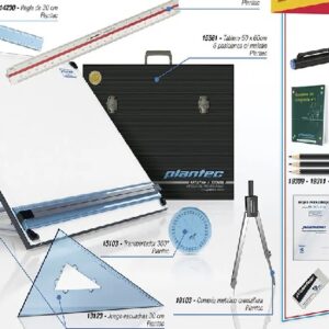 SET PLANTEC PROFESIONAL 40X50 + 6 UTILES + 7 R (15371)