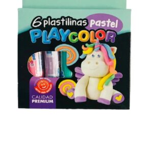 PLASTILINA PLAYCOLOR X6 PASTEL (81554)