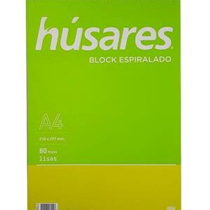 BLOCK HUSARES A4 X80H C/ESP LISO (6402)