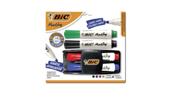 BORRADOR BIC DE PIZARRA + 4 MARCADORES (970929)