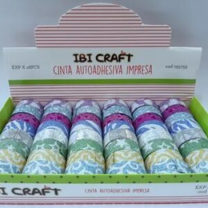 WASHI TAPE IBI CRAFT GLITTER/IMPRESA X48U.