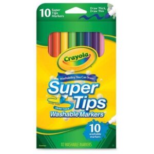 MARCADOR CRAYOLA SUPERTIPS LAVABLE X10U.  (0000588610)