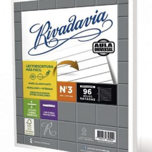 REPUESTO ESCOLAR AULA UNIVERSAL RIVADAVIA X96H CUADRICULADO (458333)