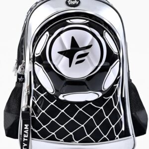 MOCHILA FOOTY C/LUZ LED PELOTA 3D 18" C/CARRO (F1751)