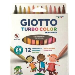 MARCADOR GIOTTO TURBO COLOR SKIN TONES X 12 (526900)
