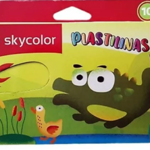 PLASTILINA SKYCOLOR X10U SURTIDAS (JJ025-10)