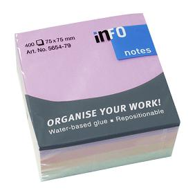 NOTAS ADHESIVAS INFO 75X75X 400HJS (5654-69)