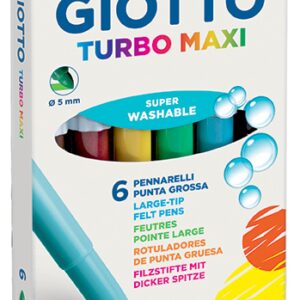 MARCADOR ESCOLAR GIOTTO TURBO MAXI X6U.  (453000ES)