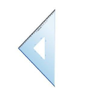 ESCUADRA PLANTEC PROFESIONAL 30 CM X 45 MILIM. BISELADA (13110)