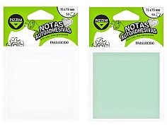 NOTAS ADHESIVAS PIZZINI 75X75X50 TRASLUCIDAS V/COLORES (NA757550TBL)