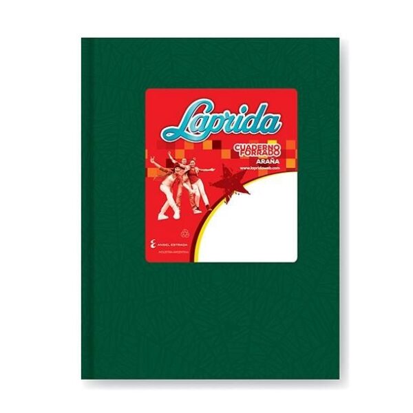 CUADERNO LAPRIDA FORRADO X98H T/C V/COLORES CUADRICULADO (613006)