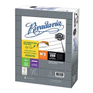 REPUESTO RIVADAVIA ESCOLAR S/B AULA UNIVERSAL X288H RAYADO (458301)