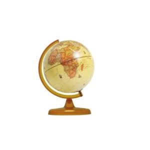 GLOBO TERRAQUEO 25CM / BASE DE PLASTICO ANTIGUO (257AW)