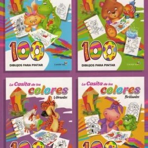 LIBRO BETINA LA CASITA DE LOS COLORES 100 DIBUJOS PARA COLOREAR (2299)