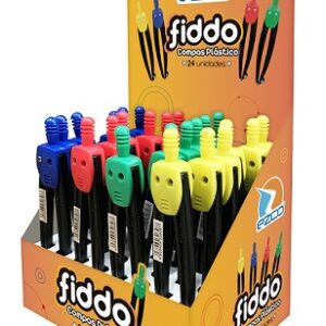 COMPAS EZCO PLASTICO FIDDO X 24U