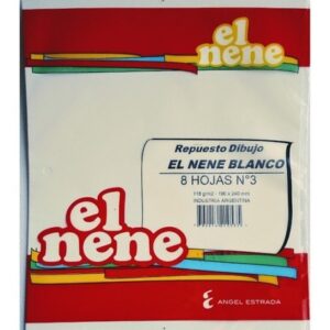 REPUESTO DE DIBUJO EL NENE N°3 BLANCO 8H (210537)