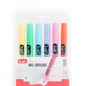 MARCADOR TRABI BIG BRUSH X6U. PASTEL (TR5996)